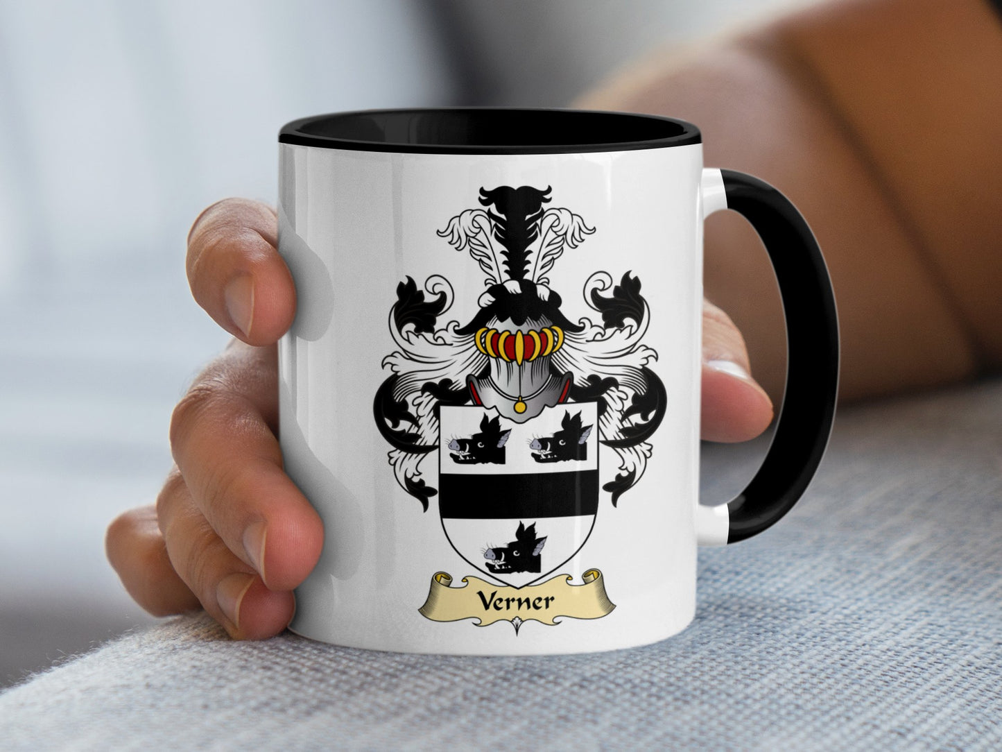 Clan Verner Scottish Coat of Arms Mug - Living Stone Gifts