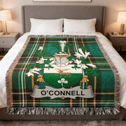 O'Connell Irish Woven Blanket | Kerry Liberator Family Crest Throw