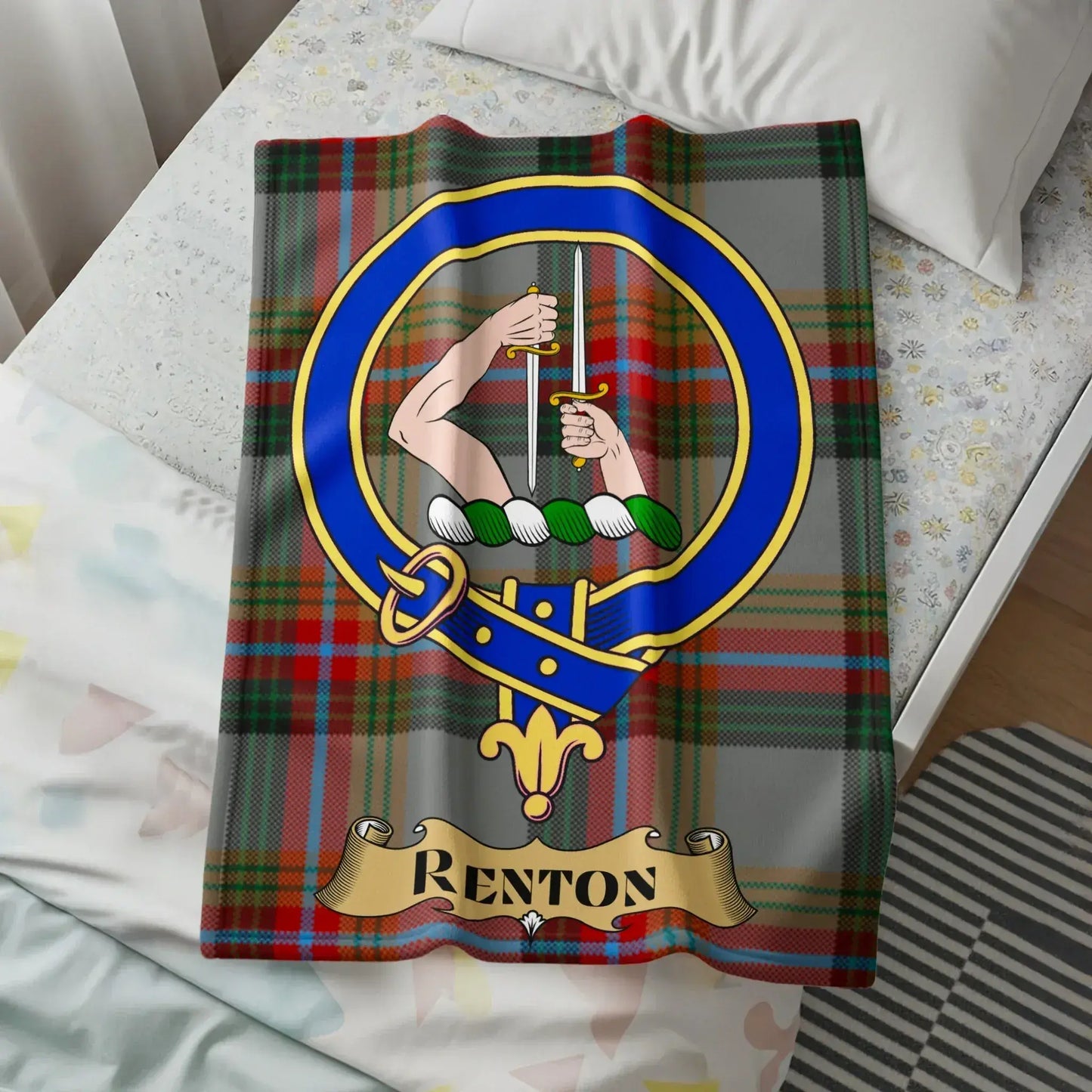 Renton Tartan Pattern Blanket product type