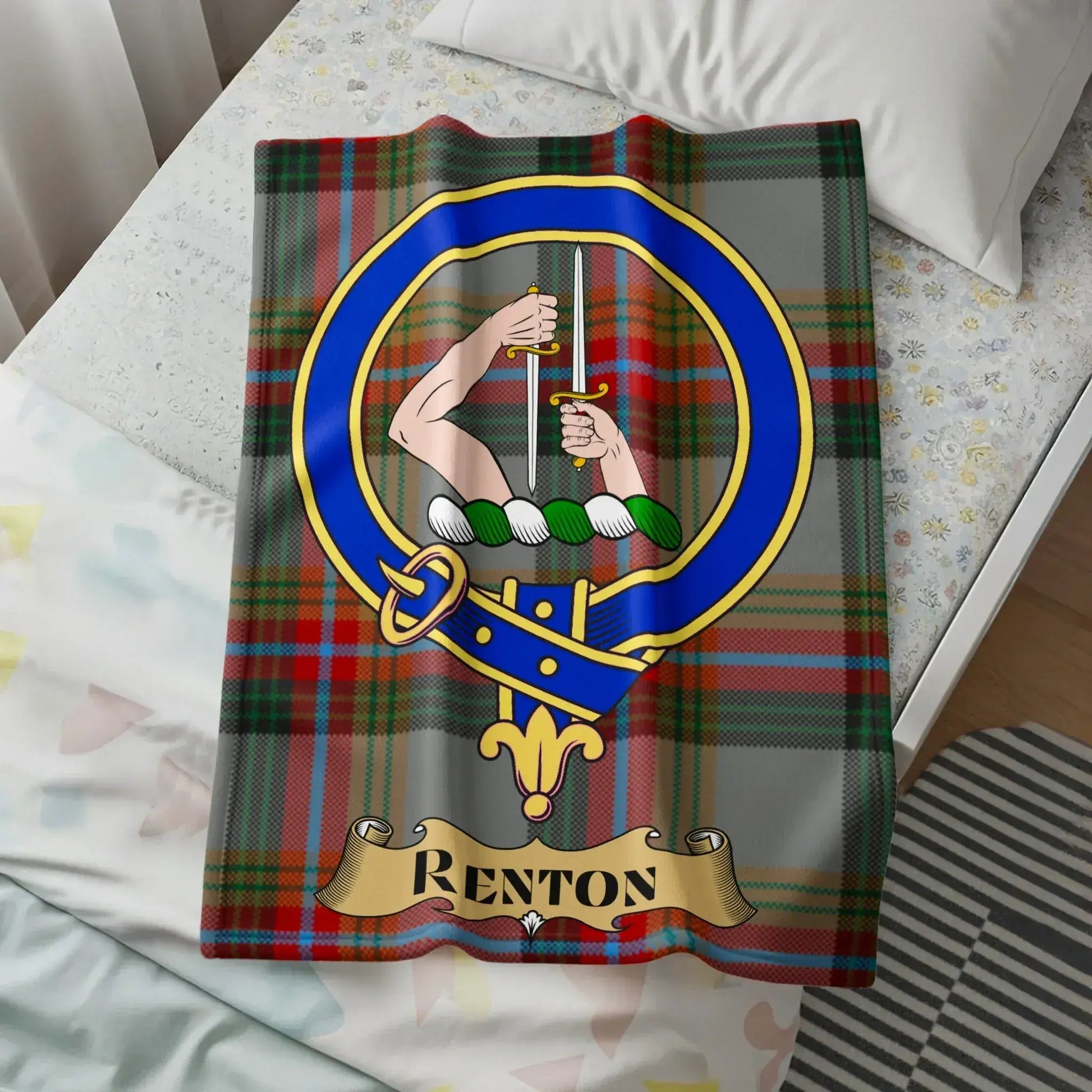 Renton Tartan Pattern Blanket product type