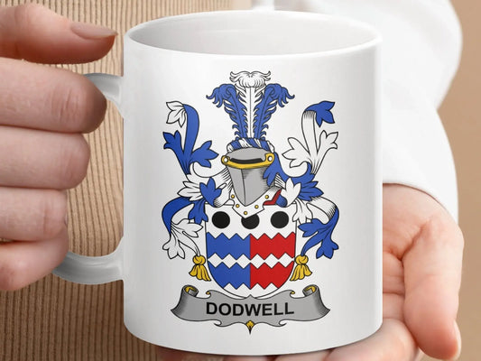 Dodwell Surname Irish Family Crest Mug - Celtic Ancestry Gifts