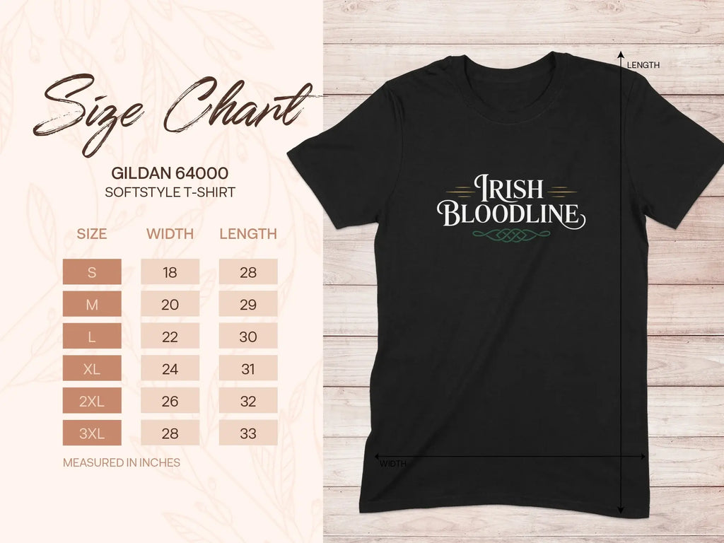 Irish Bloodline Design Gildan 64000 Softstyle T-Shirt