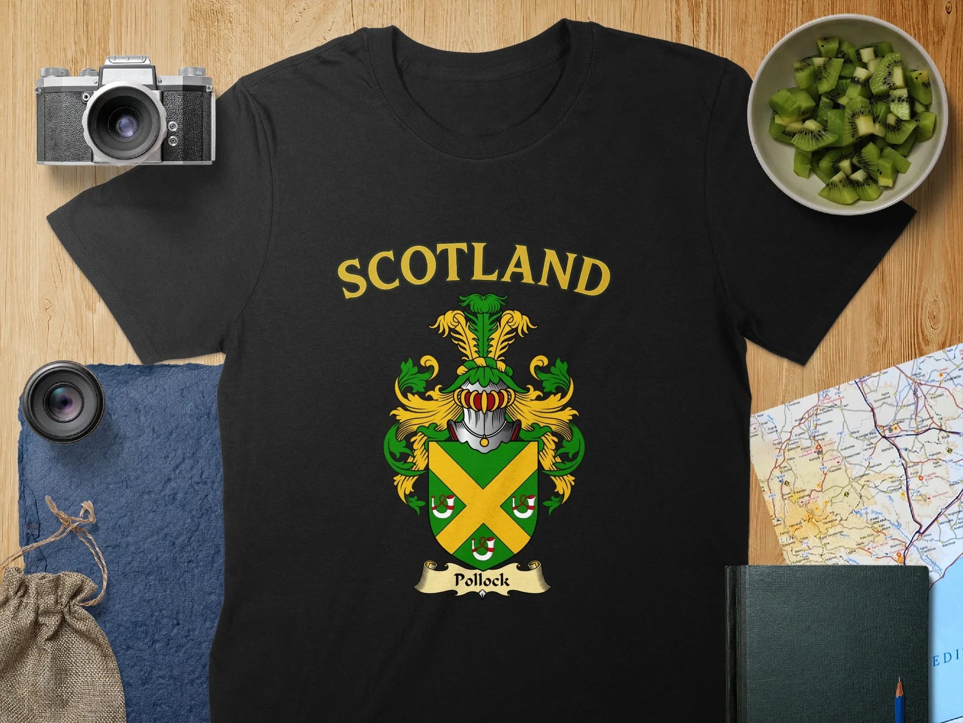 Scotland Pollock Crest Emblem Graphic T Shirt product