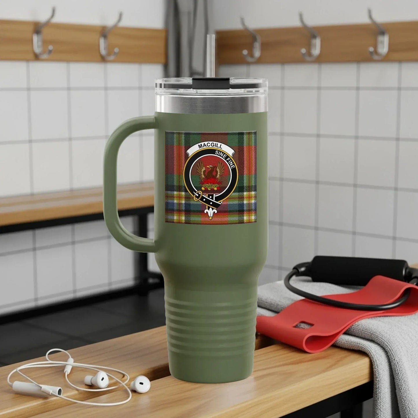Clan MacGill Tartan Plaid Travel Mug with Handle product