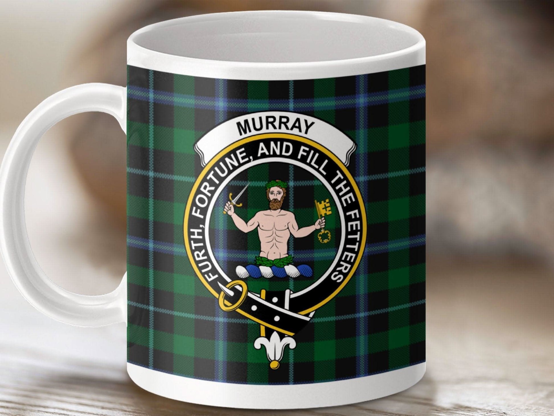 Murray Clan Crest Tartan Pattern Mug product