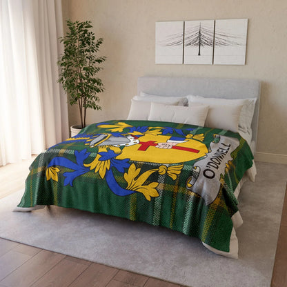 O'Donnell Surname Irish Coat Of Arms Tartan Blanket