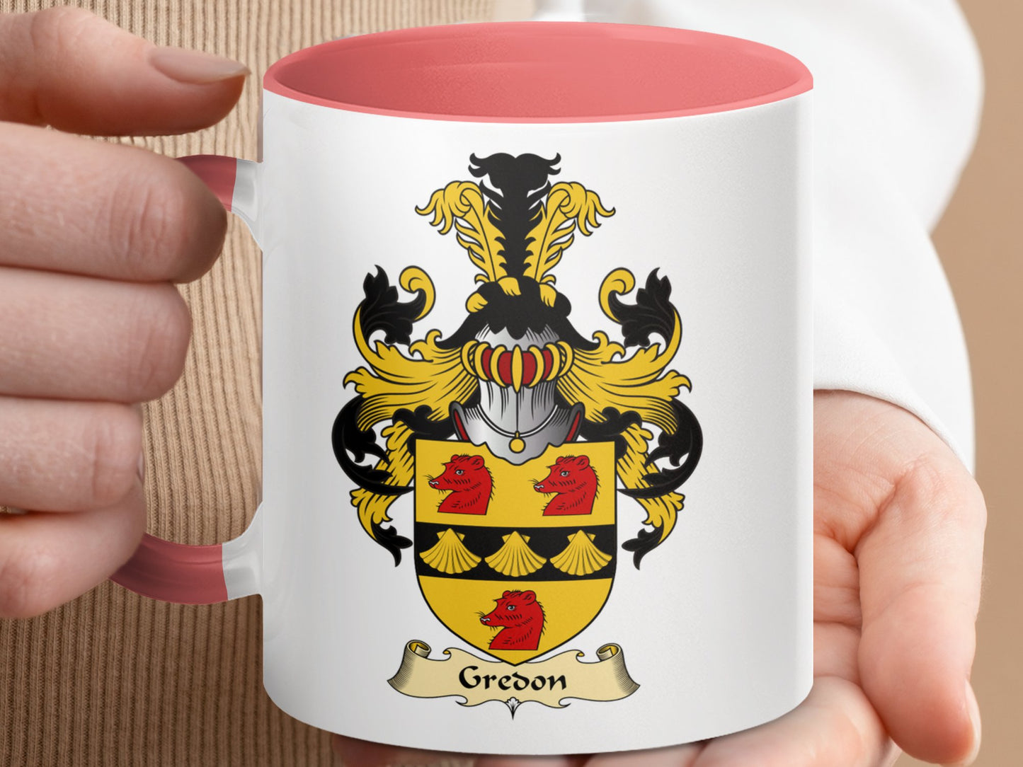 Creighton Family Scottish Clan Crest Emblem Mug - Living Stone Gifts