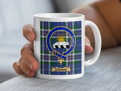 Stylish Scottish Clan Crest Plaid Mug for Unique Gifts - Living Stone Gifts