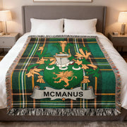 McManus Irish Woven Blanket | Family Crest Tartan Throw