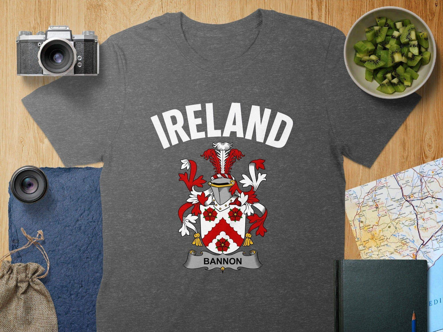 Ireland Bannon Family Crest Graphic T-shirt product type