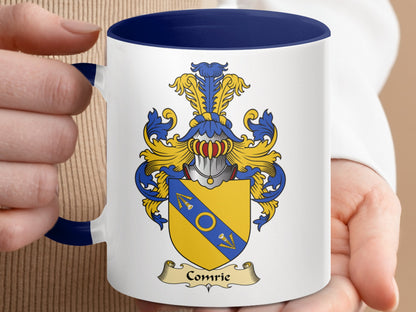 Comrie Scottish Clan Coat of Arms Accent Coffee Mug - Living Stone Gifts