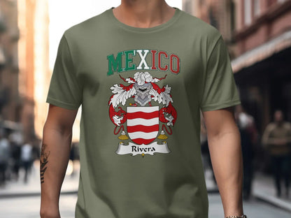 Mexico Rivera Family Crest Design Graphic T-shirt product