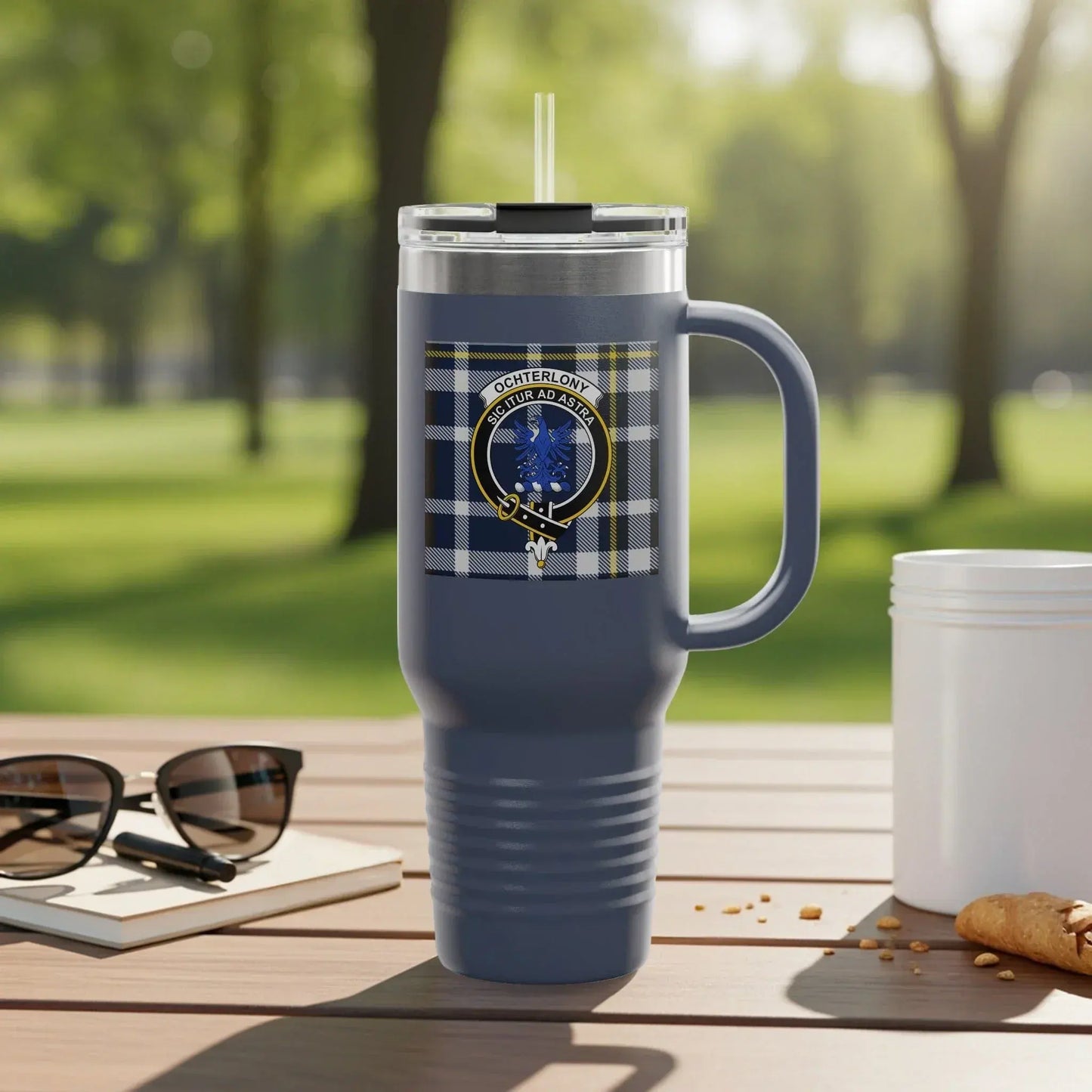 Checkered Tartan Pattern Outdoor Travel Mug product