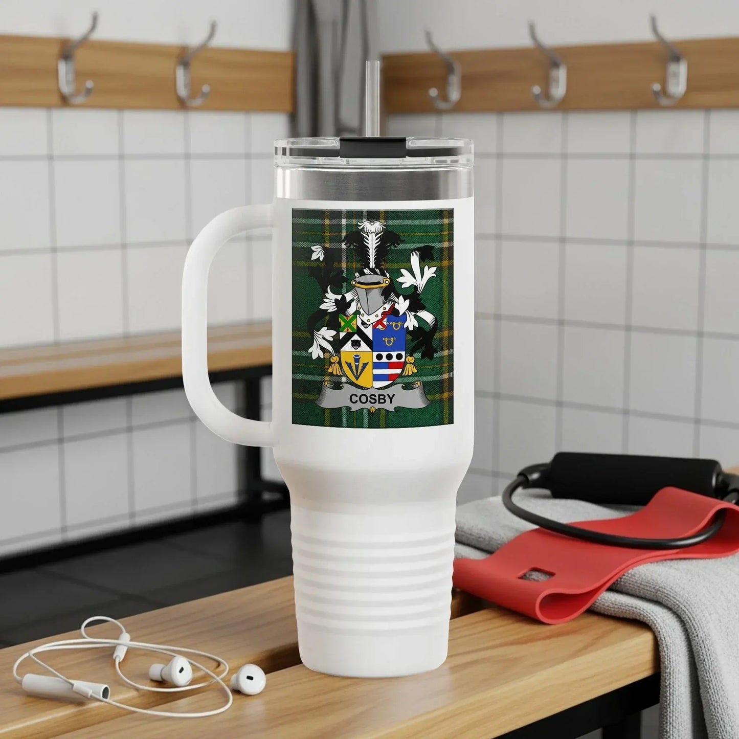 Cosby Heraldic Design Insulated Travel Mug product