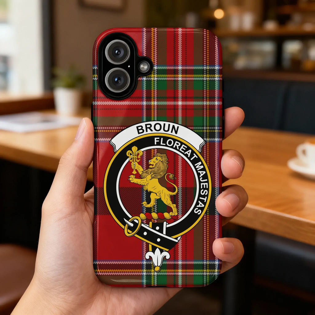 Scottish Clan Broun Crest Phone Case Cover