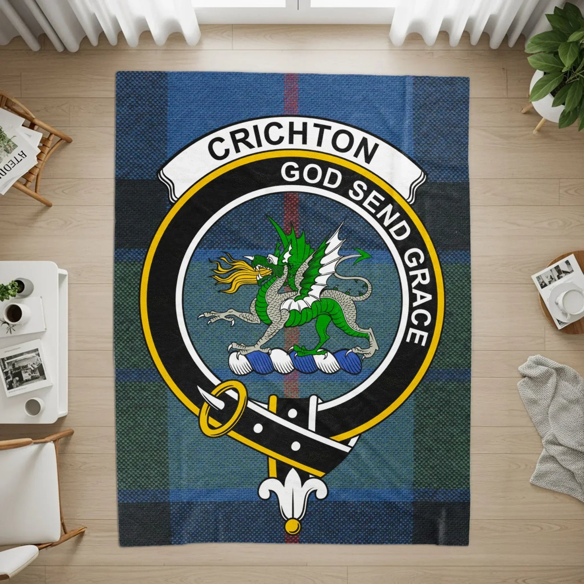 Crichton God Send Grace Dragon Crest Area Rug product