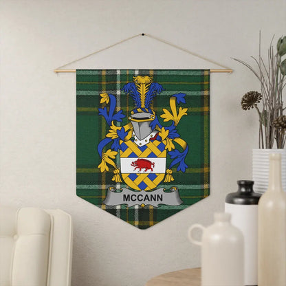 McCann Family Crest Plaid Wall Hanging Decor product