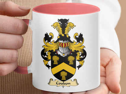 Clan Coulson Scottish Clan Accent Coffee Mug - Living Stone Gifts