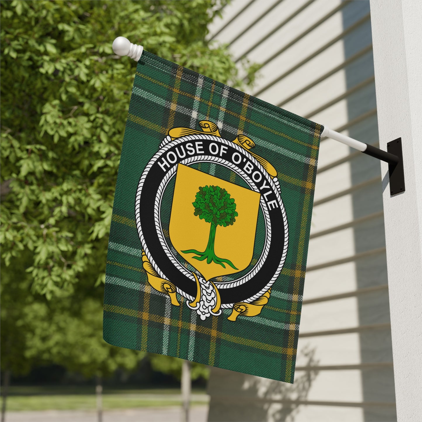 House of O'Boyle Plaid Flag Banner Decor Product
