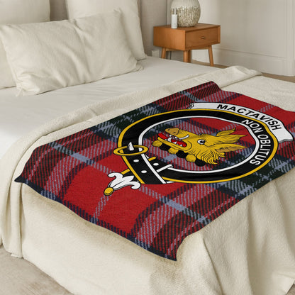 Scottish Clan Mactavish Tartan Throw Blanket - Living Stone Gifts