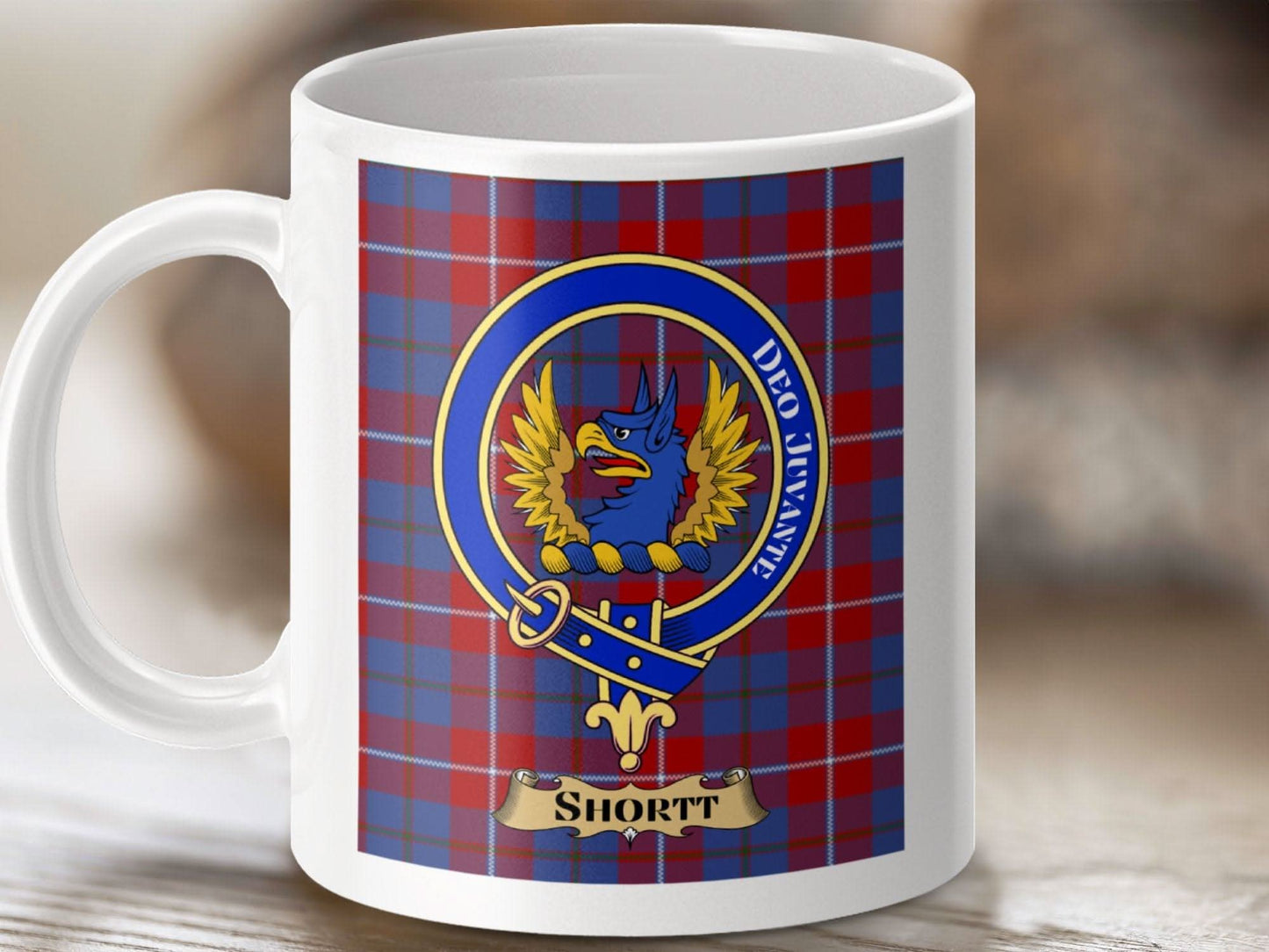 Scottish Clan Shortt Badge Plaid Custom Mug product
