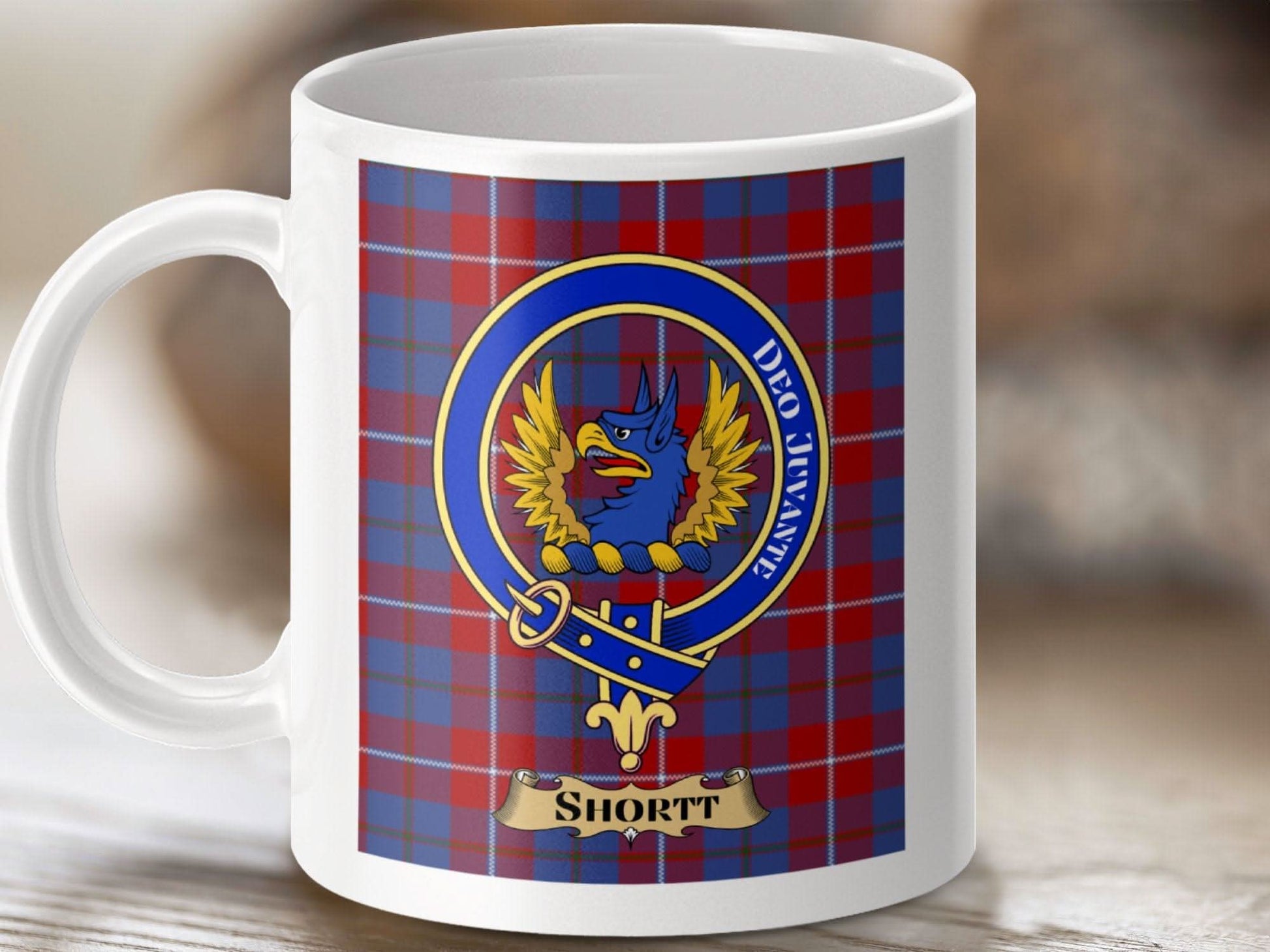 Scottish Clan Shortt Badge Plaid Custom Mug product