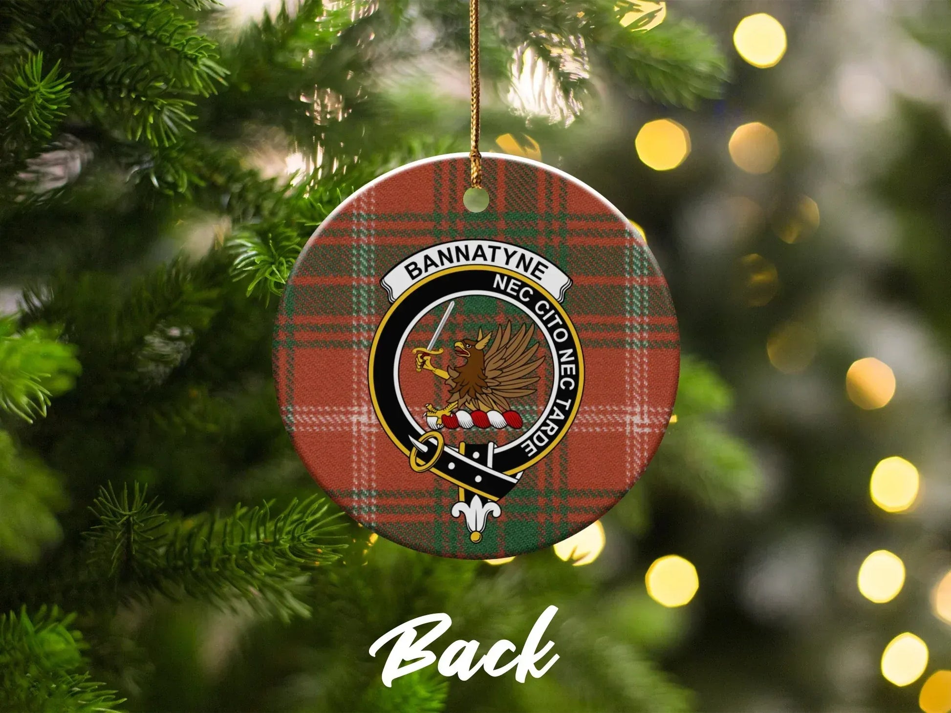 Bannatyne Tartan Christmas Tree Ornament product type