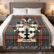 Affleck Family Shield Scottish Woven Blanket