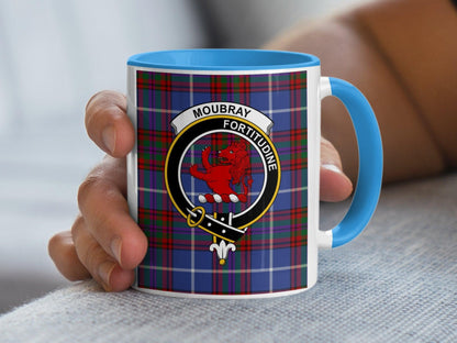 Moubrai Clan Crest and Tartan Design Mug - Living Stone Gifts