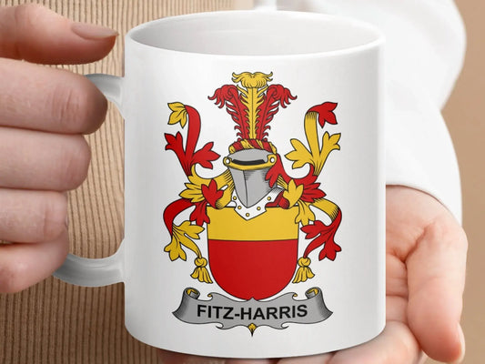 Fitz-Harris Surname Irish Family Crest Mug - Celtic Ancestry Gifts