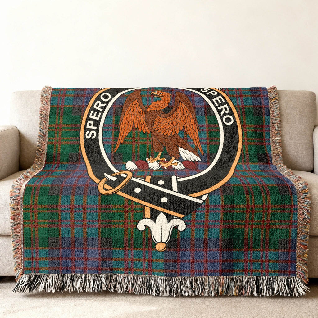 Spero Plaid Blanket with Eagle Emblem Home Decor Product