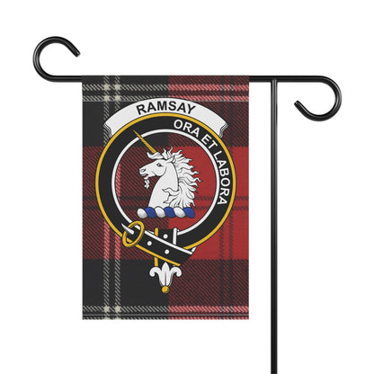 Ramsay Clan Scottish Tartan Crest Garden Flag