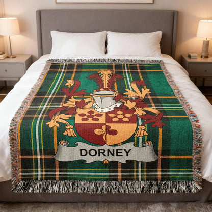 Green Plaid Dorney Family Crest Fringed product type