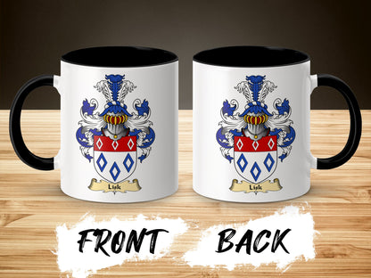 Clan Lisk Scottish Clan Surname Coat of Arms Mug - Living Stone Gifts