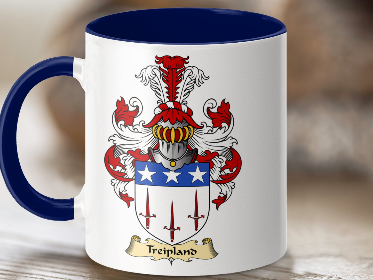 Treipland Scottish Coat of Arms Mug - Living Stone Gifts