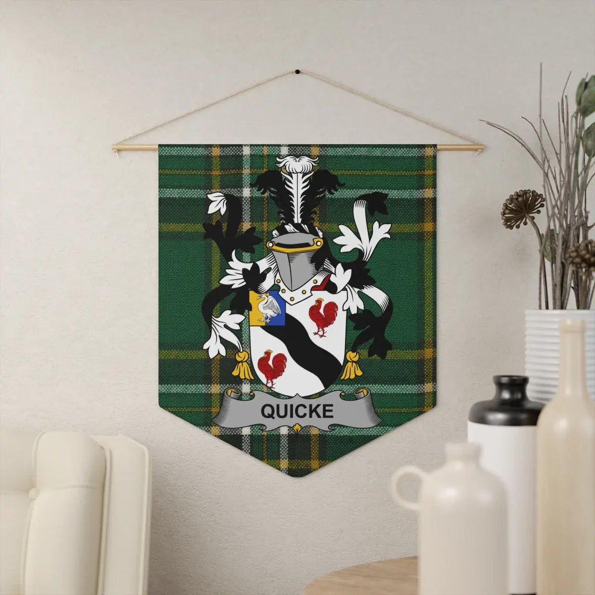 Family Heritage Quicke Coat of Arms Wall Hanging product