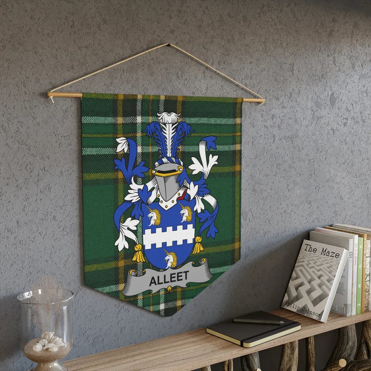 Custom Family Crest Wall Hanging Tapestry product