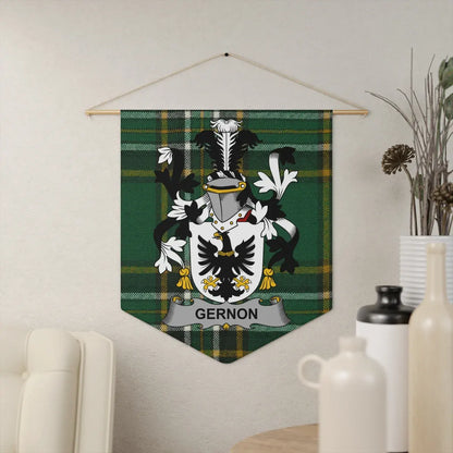 Gernon Family Crest Green Plaid Wall Hanging product