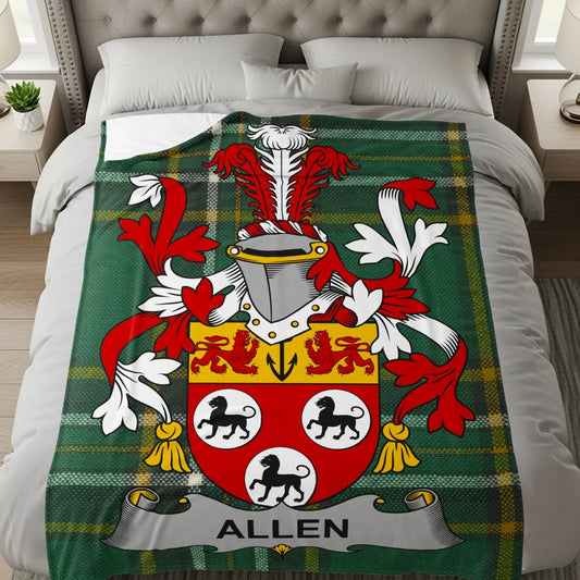 Family Heritage Crest Pattern Throw Blanket product