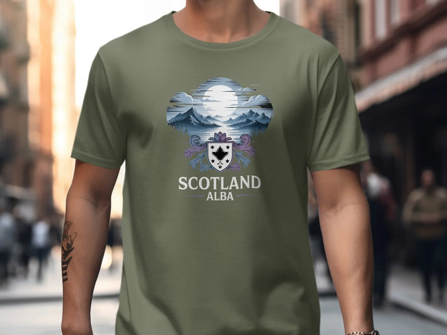 Scotland Alba Landscape Design T shirt product type