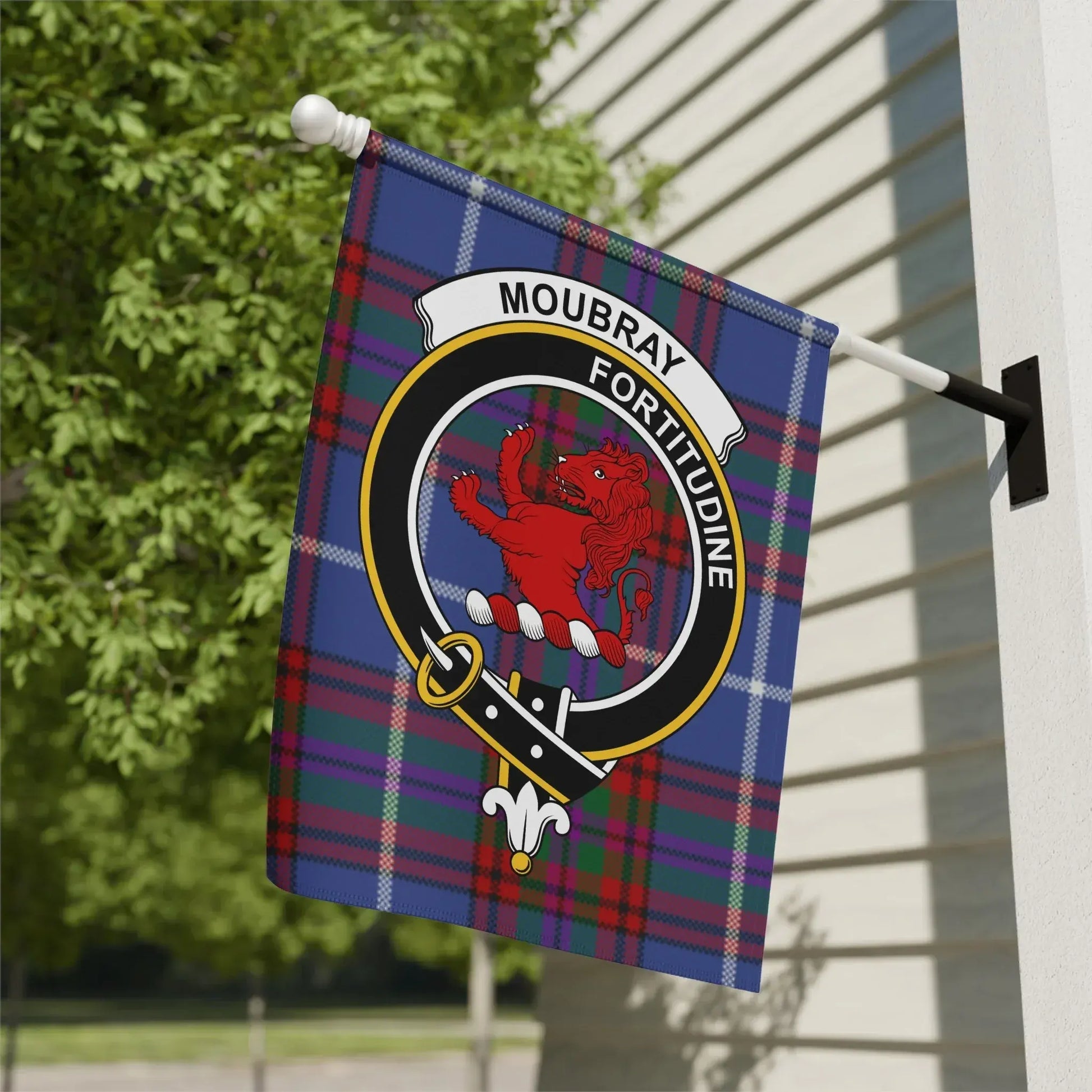 Moubray Crest Plaid Design Decorative Flag product type