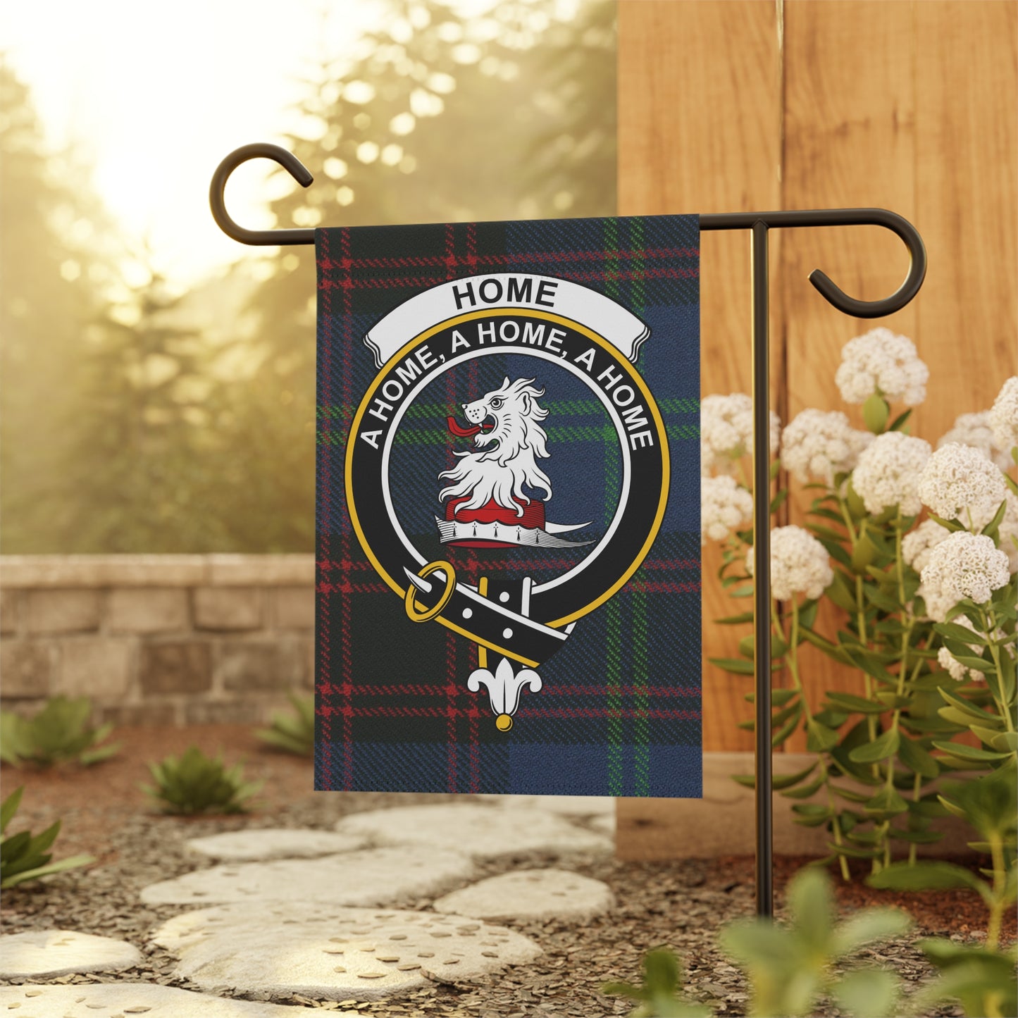 Home Clan Scottish Tartan Crest Garden Flag