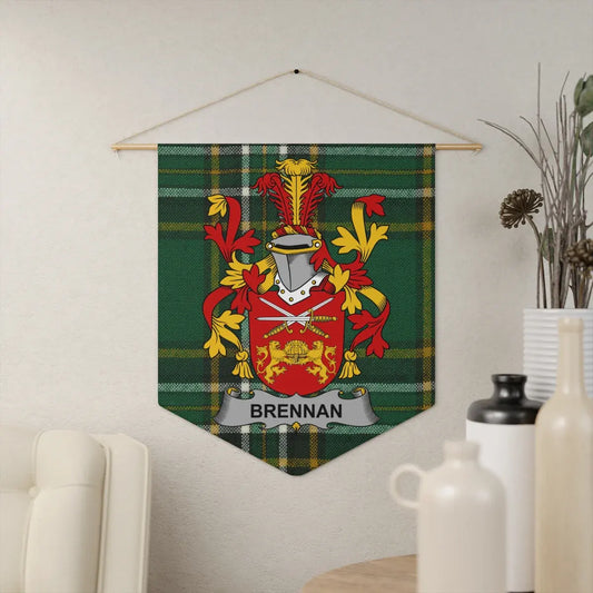 Customizable Brennan Family Crest Wall Hanging product