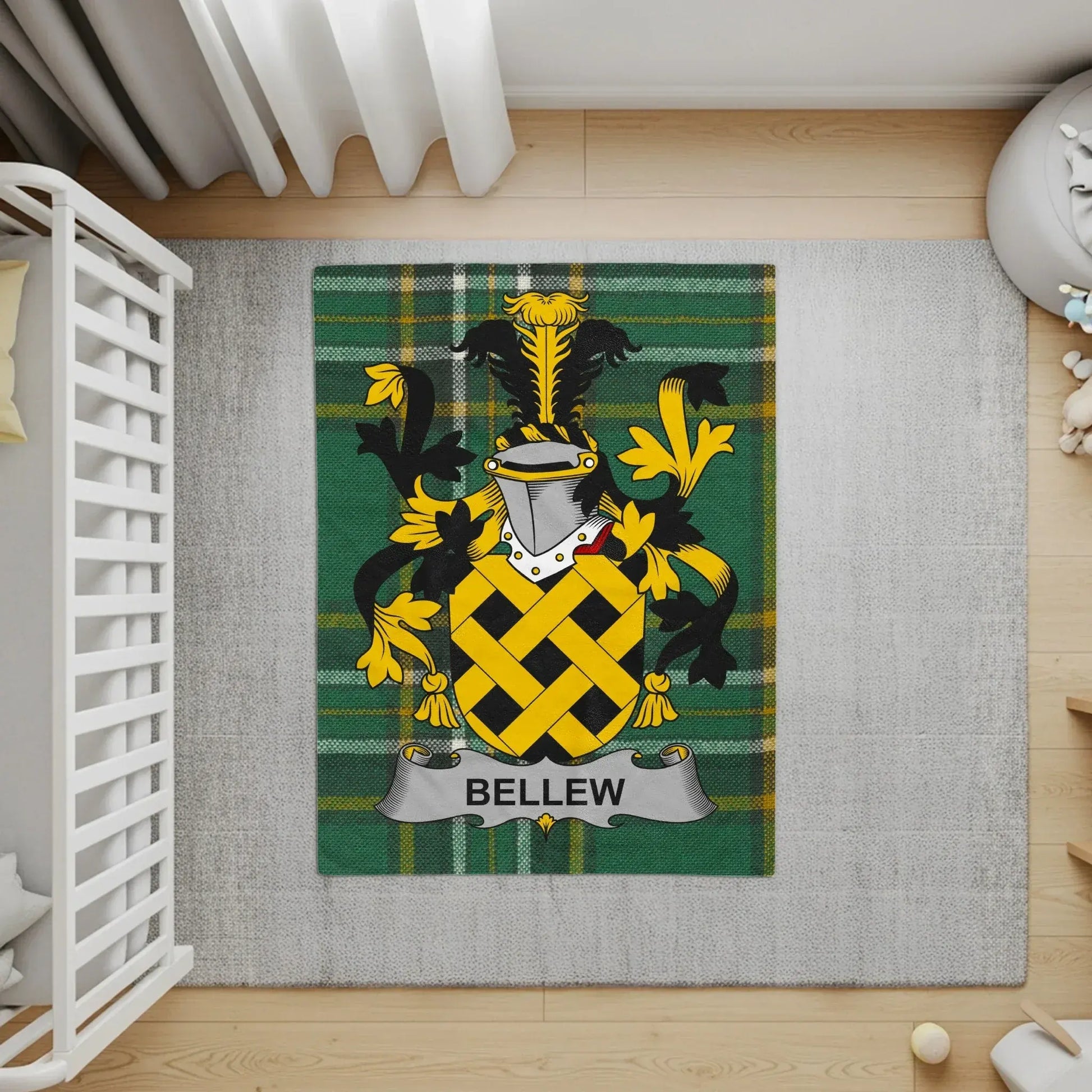 Custom Family Crest Design Decorative Rug product