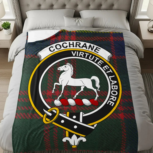 Cochrane Family Crest Design Fleece Blankets product type