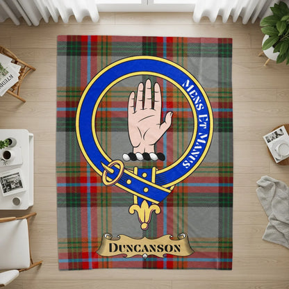 Duncanson Clan Crest Tartan Rug with Motto product