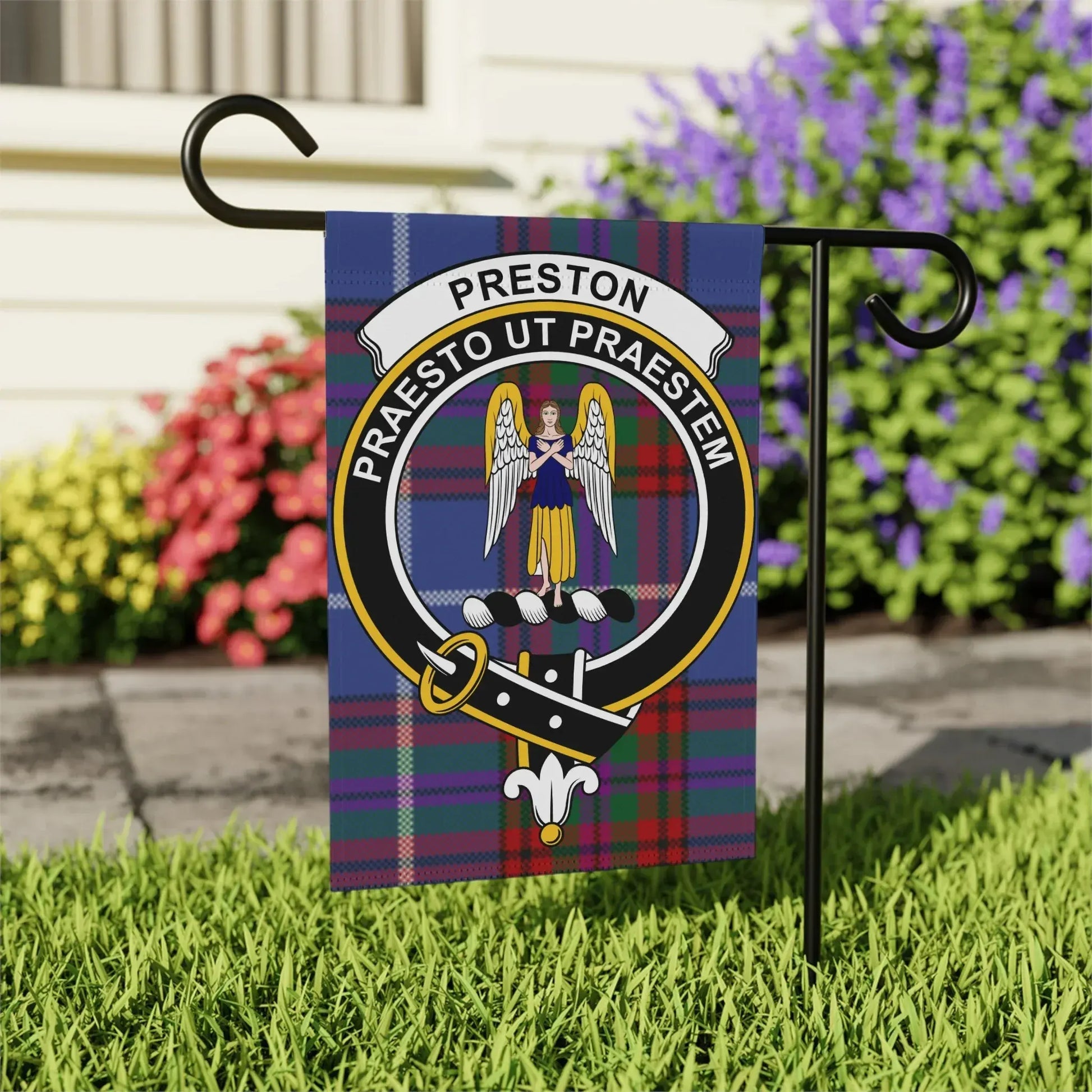 Preston Praesto Ut Praestem Plaid Garden Flag product