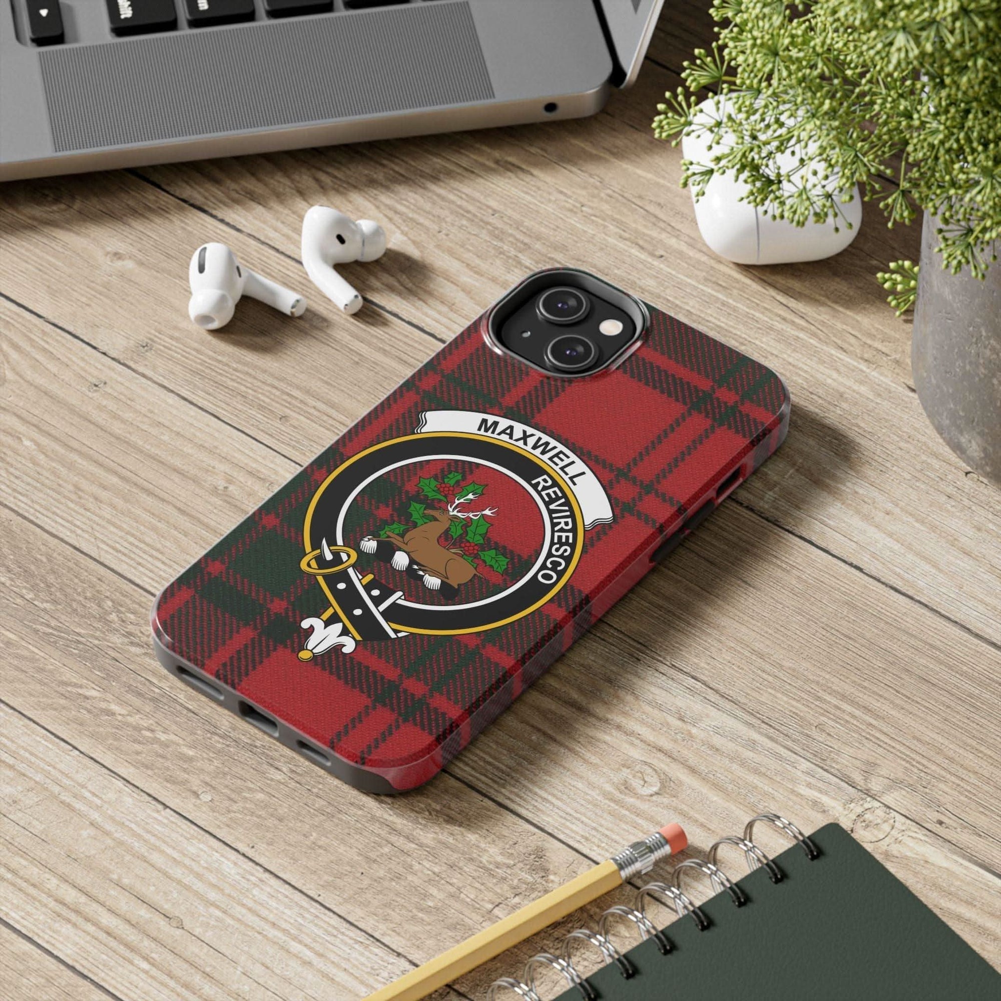 Maxwell Clan Scottish Tartan Cell Phone Case - Celtic Ancestry Gifts