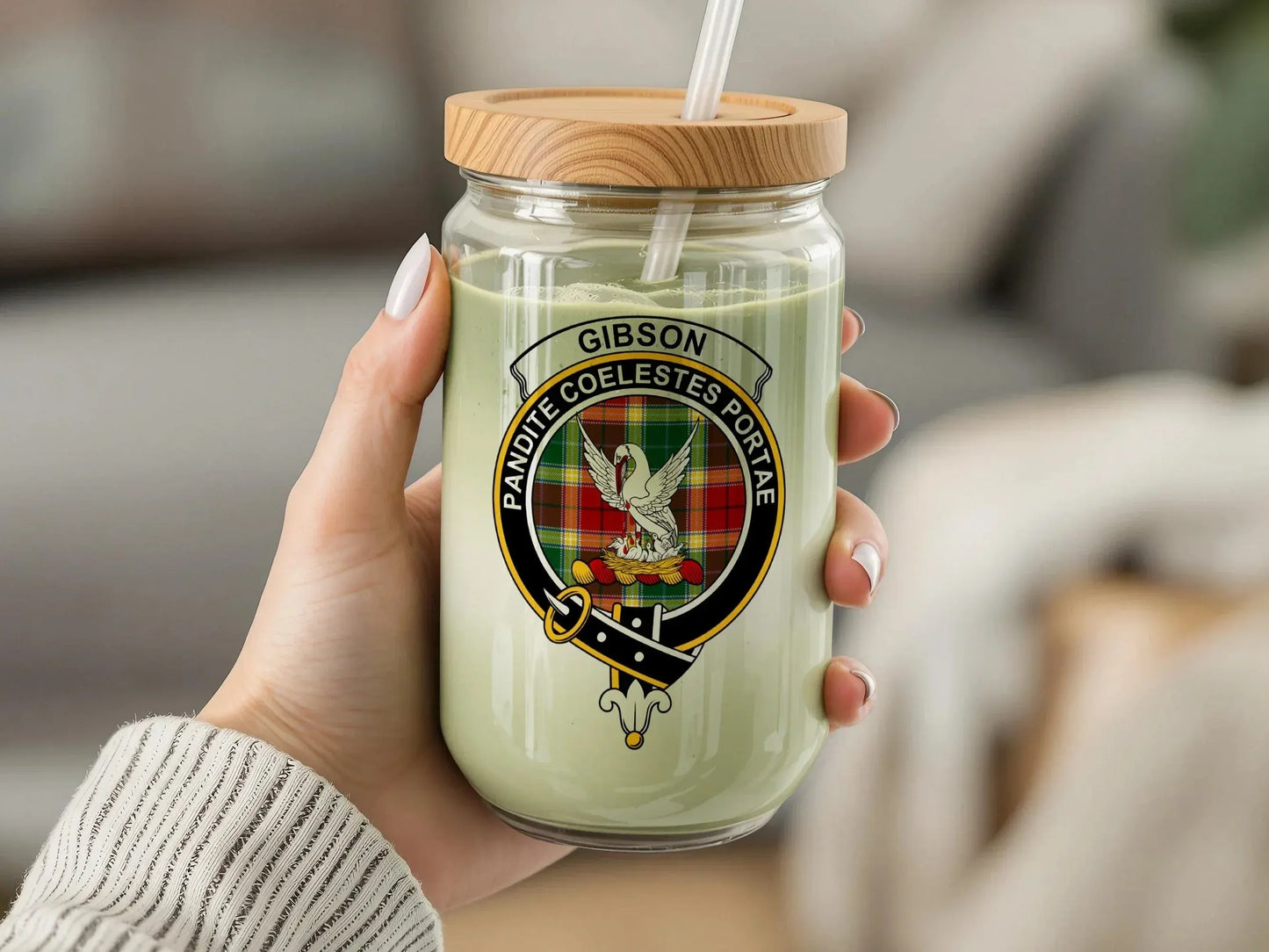 Gibson Crest Design Customized Jar Candle product