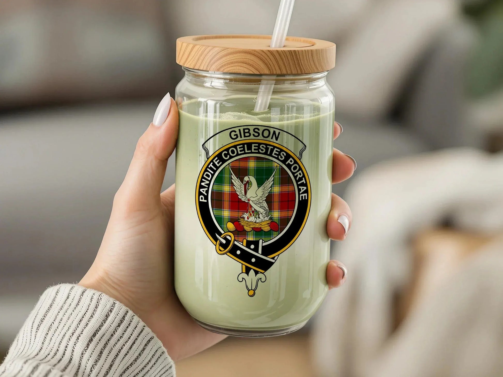 Gibson Crest Design Customized Jar Candle product